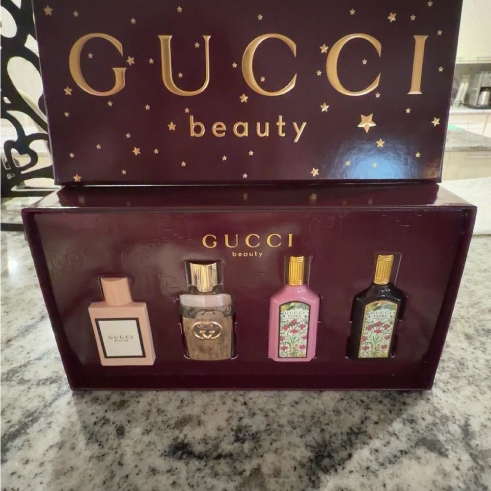 Gucci Beauty Fragrance Collection in Pink and Gold 🌸